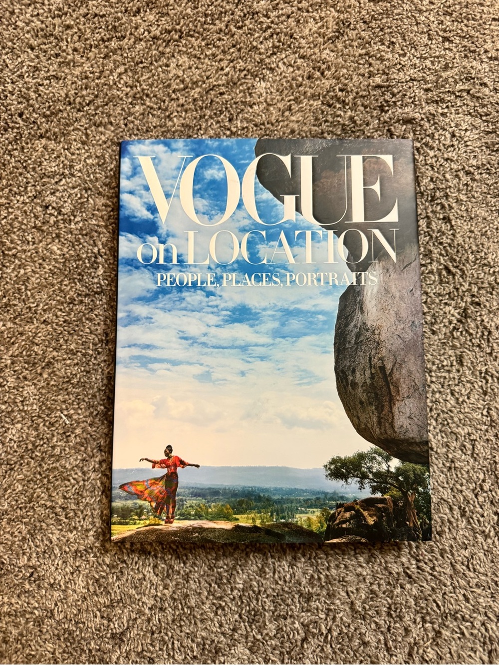 Vogue On Location Coffee Table Book — Blue Cover with Multicolor Image